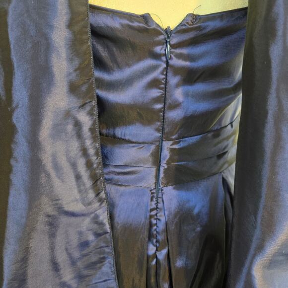 NWT Women's Fiesta Semi Formal Dress Blue Large Fits Like Medium Party Junior - Picture 6 of 8